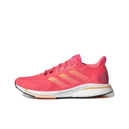 Adidas Supernova+ Climacool Cushioned Wear-Resistant Breathable Low-Top Running Shoes Women's Rose Red