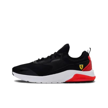 PUMA Ferrari Electron E Cushioning Anti-Slip Wear-Resistant Breathability Low-Top Casual Shoes Men's Black Red