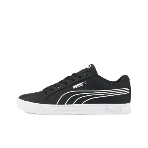 PUMA Smash Vulc Skateboard Shoes Unisex Low-Top Black/White