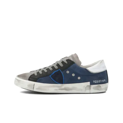 PHILIPPE MODEL Skateboard Shoes Men Low-Top Blue White