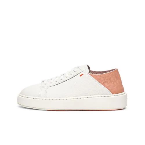 Santoni Skateboard Shoes Women's Low-Top White/Pink