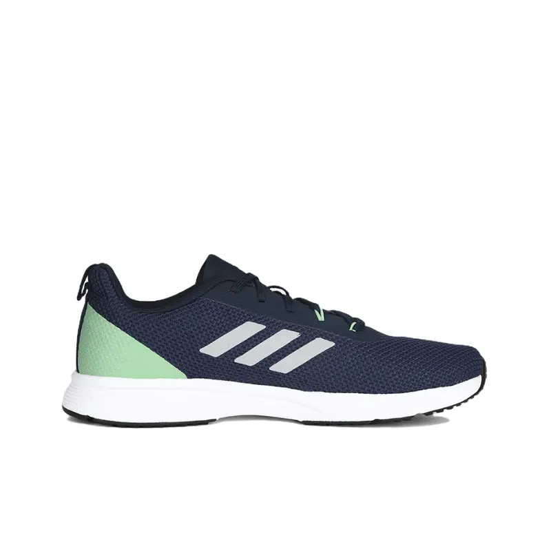 Adidas Glowrun Glowrun Reflective Durable Breathable Low-Top Running Shoes Men's Black Blue-1