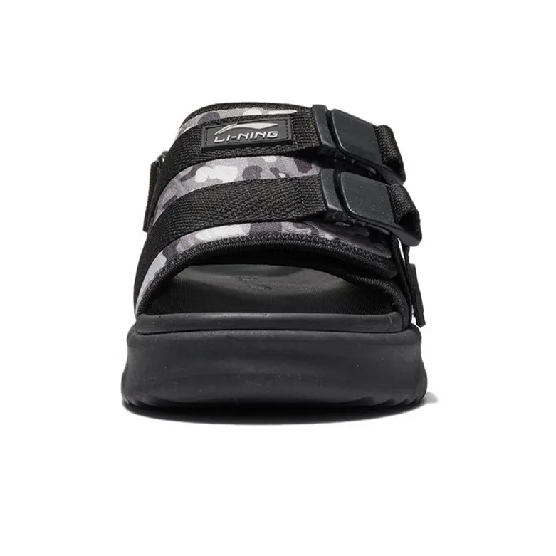 LiNing Beach Sandals Men's Black Gray Color-4
