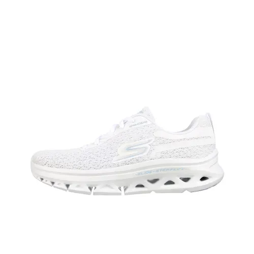 Skechers GO RUN Glide-Step Cushioning Anti-Slip Wear-Resistant Breathability Low-Top Running Shoes Women's White