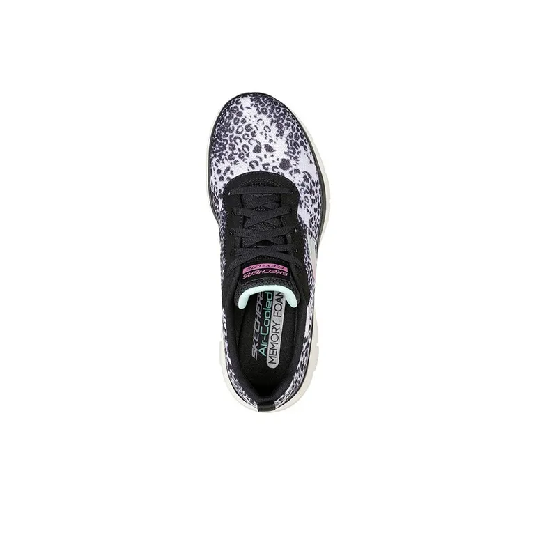 Skechers Flex Appeal 4.0 Casual Shoes Women's Mid-Top White/Black-3
