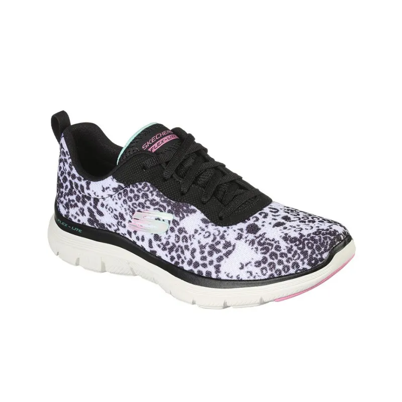 Skechers Flex Appeal 4.0 Casual Shoes Women's Mid-Top White/Black-2