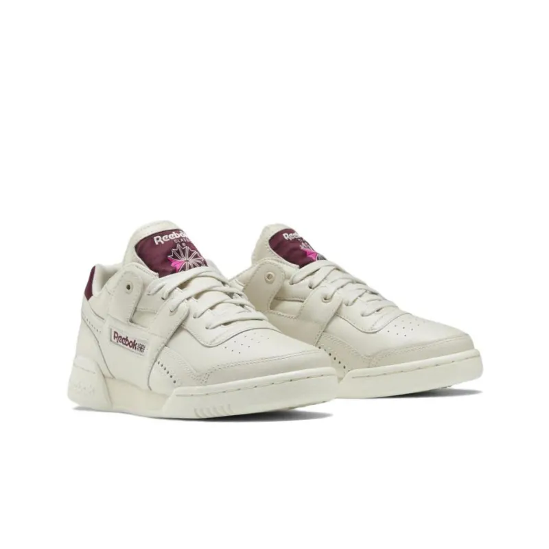 Reebok Workout Skateboard Shoes Women's Low-Top Beige Brown-2