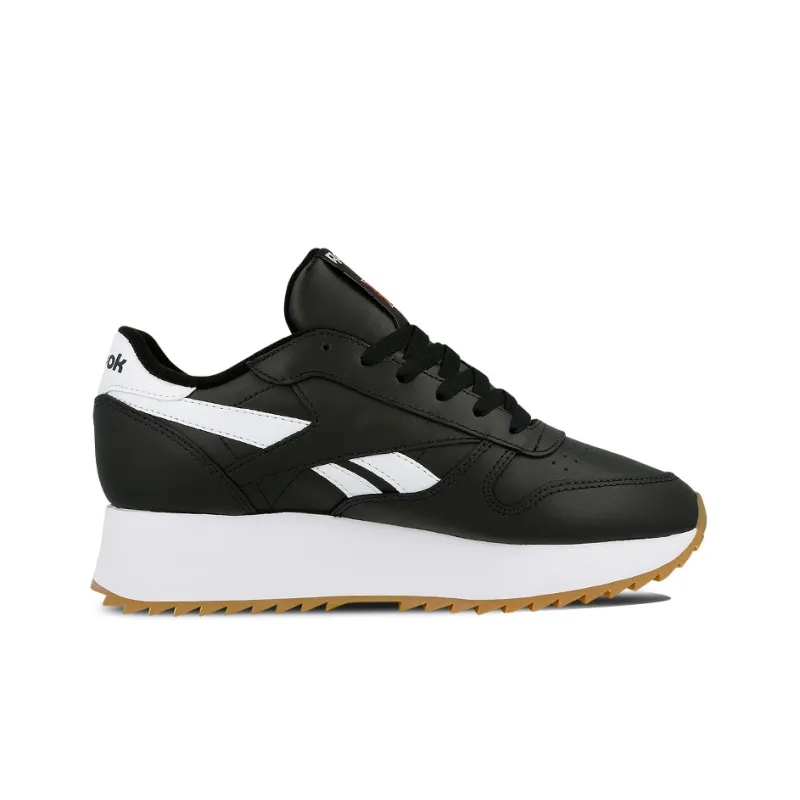 Reebok Women's Classic Leather Double 'Black White' Women's-1