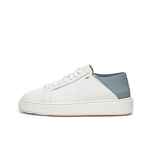 Santoni Skateboard Shoes Women's Low-Top White/Blue