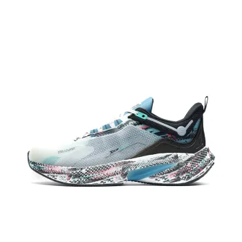 XTEP Speeding 3.0 Breathable Low Top Running Shoes Men's White Gray Blue