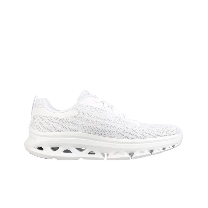 Skechers GO RUN Glide-Step Cushioning Anti-Slip Wear-Resistant Breathability Low-Top Running Shoes Women's White-1