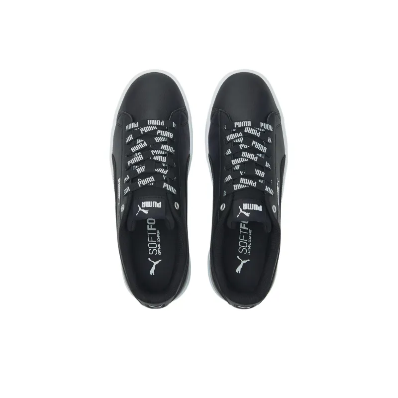 PUMA Vikky V3 Logomania Casual Skateboarding Shoes Black White-2