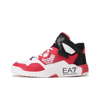 EMPORIO ARMANI EA7 Stylish Skateboarding Shoes Men's Red White