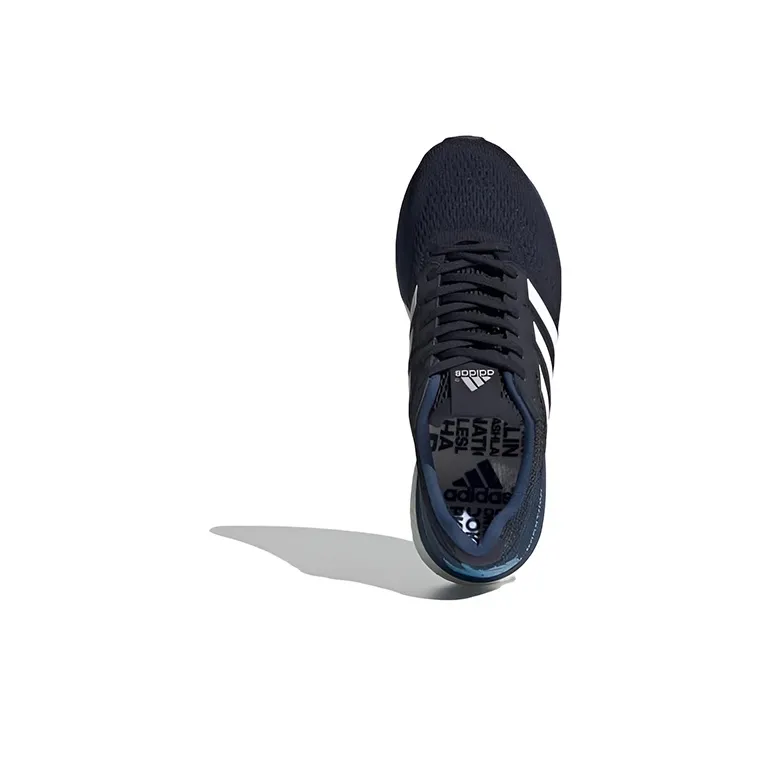 Adidas Adizero Boston 7 Wear-Resistant Low-Top Running Shoes Women's Black Blue-4