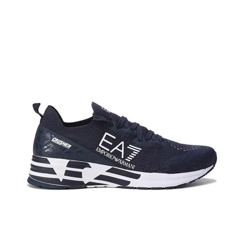 EMPORIO ARMANI EA7 SS22 Low Top Casual Shoes Men's Navy-1
