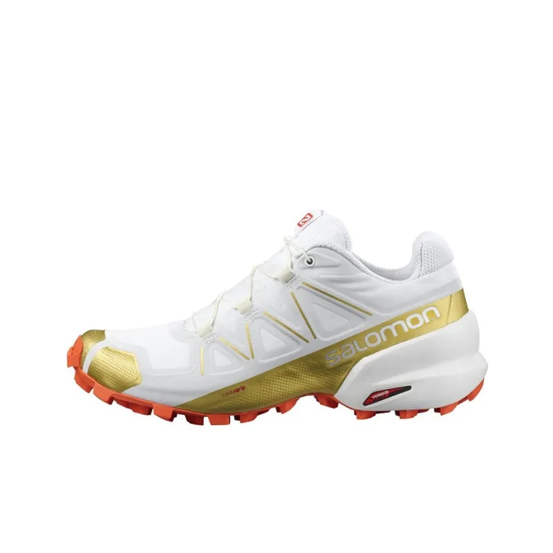 SALOMON Speedcross 5 Hiking / Trekking Shoes Women's Low Top White/Gold-0