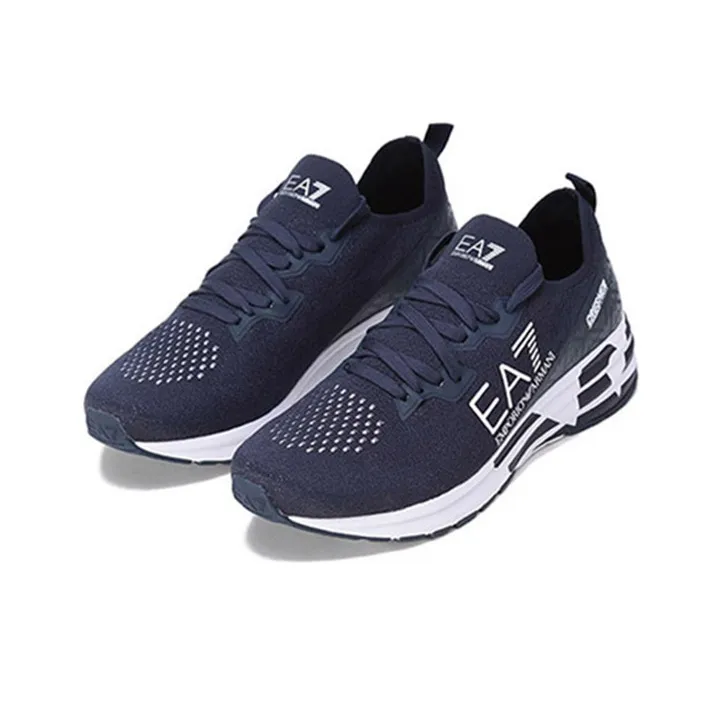 EMPORIO ARMANI EA7 SS22 Low Top Casual Shoes Men's Navy-2