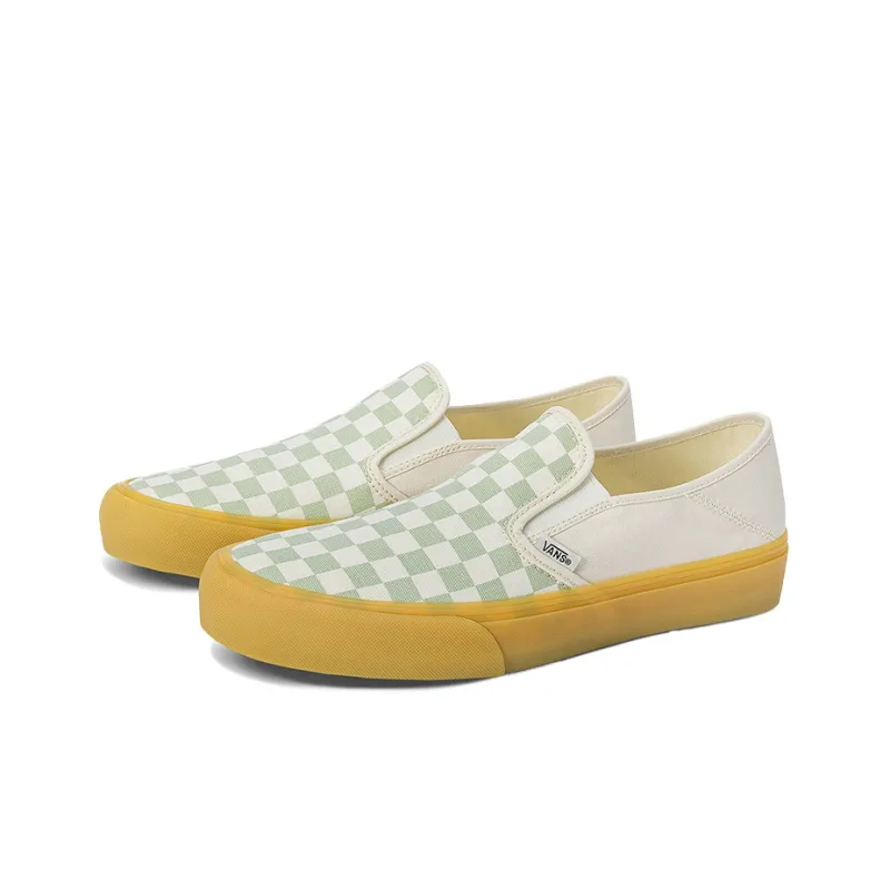 Slip On Vans Sf 'Checkerboard Dusky Green Gum'-1