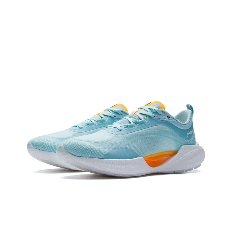 LiNing Super Light 19 Cushioning, Slip Resistant, And Abrasion Resistant Low Top Running Shoes Lake Blue-2
