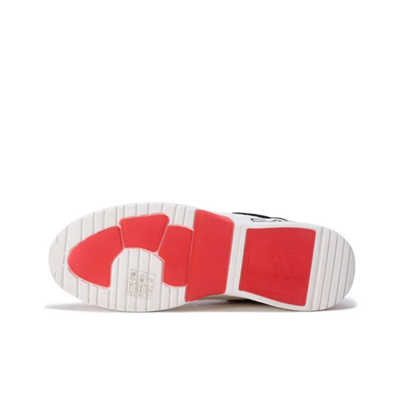 EMPORIO ARMANI EA7 Stylish Skateboarding Shoes Men's Red White-5