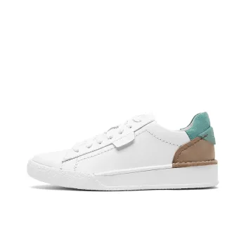 Clarks Stylish Skateboarding Shoes Women's White Green
