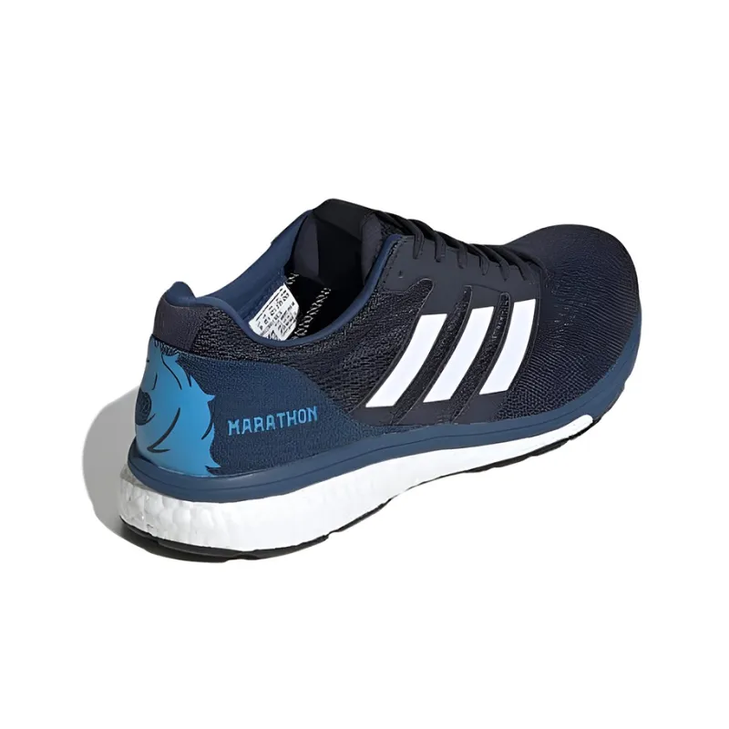 Adidas Adizero Boston 7 Wear-Resistant Low-Top Running Shoes Men's Black Blue-3