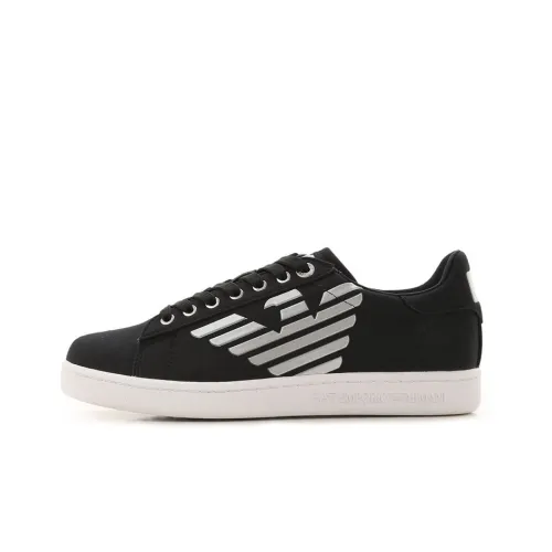 EMPORIO ARMANI Skateboard Shoes Unisex Low-Top Black