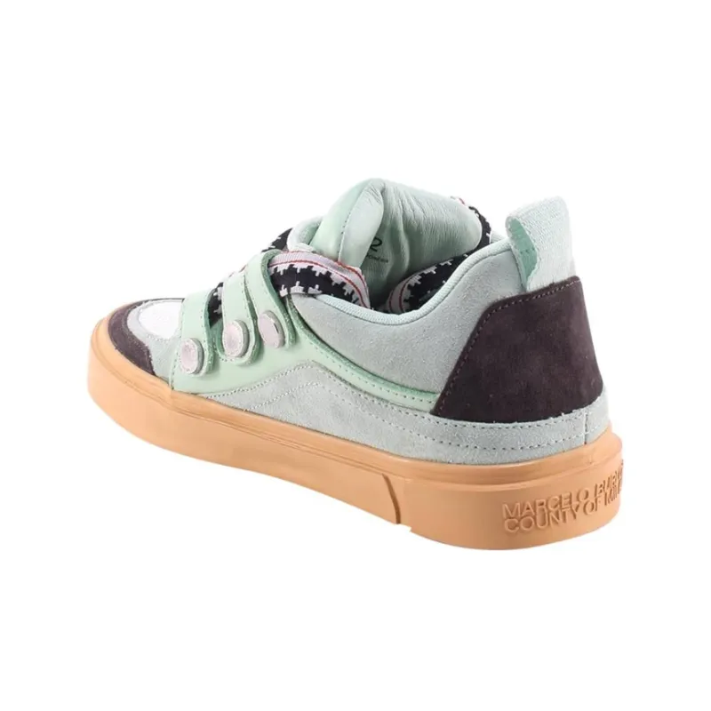MARCELO BURLON COUNTY OF MILAN Stylish Skateboarding Shoes Men's Green-2