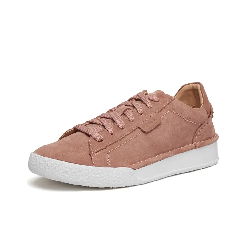 Clarks Skateboard Shoes Women's Low Top Rose Pink-1