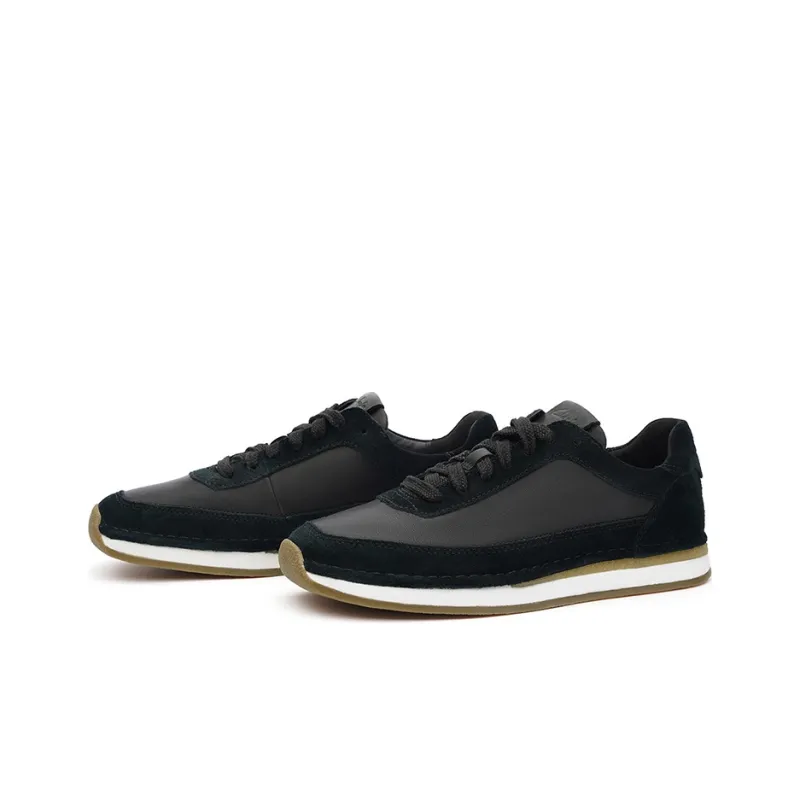 Clarks Low Top Casual Shoes Women's Black-1