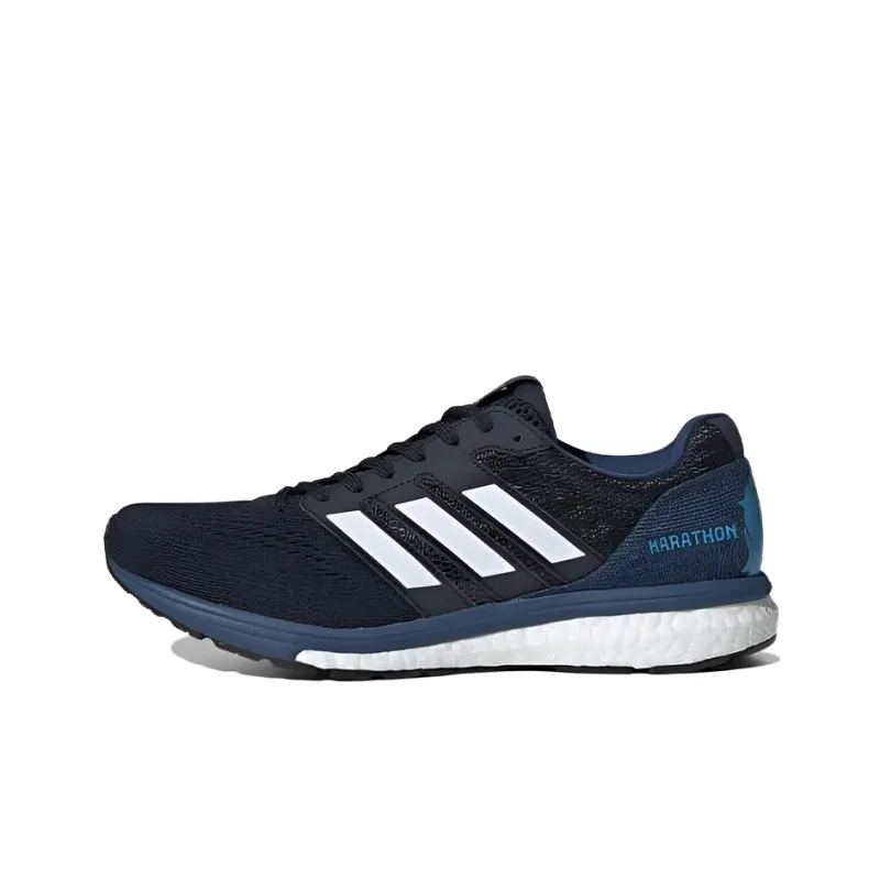 Adidas Adizero Boston 7 Wear-Resistant Low-Top Running Shoes Women's Black Blue-0