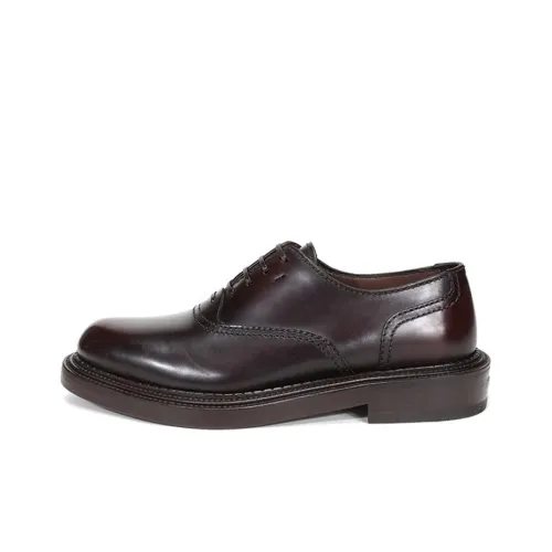 Ferragamo Dress Shoes Men Low-Top Chocolate