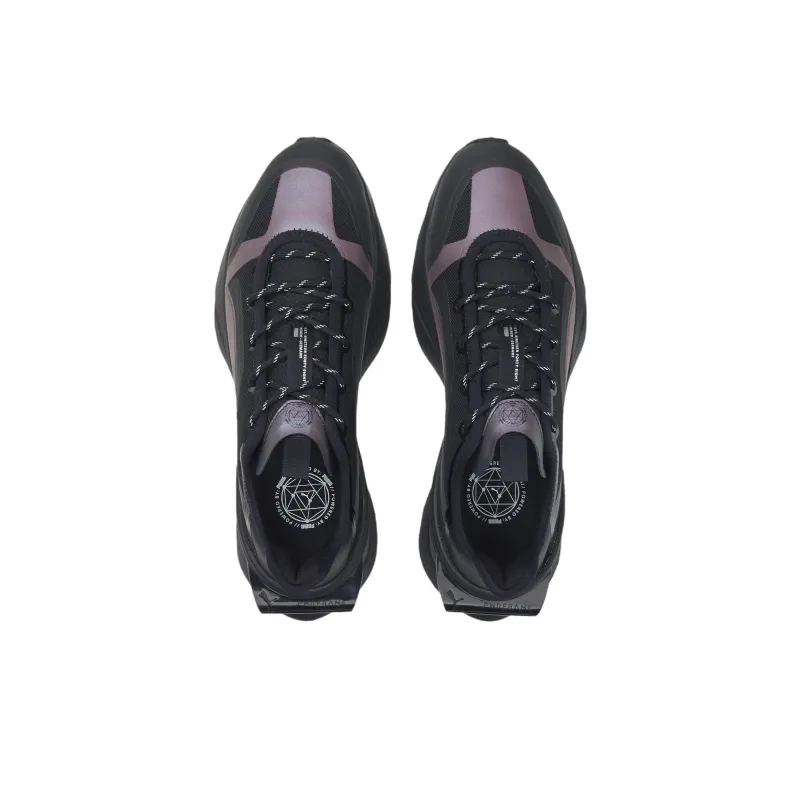 PUMA Pwrframe Op-1 Ls Cushioning Anti-Slip And Wear-Resistant Low-Top Sports Casual Shoes Men's Black Purple-2