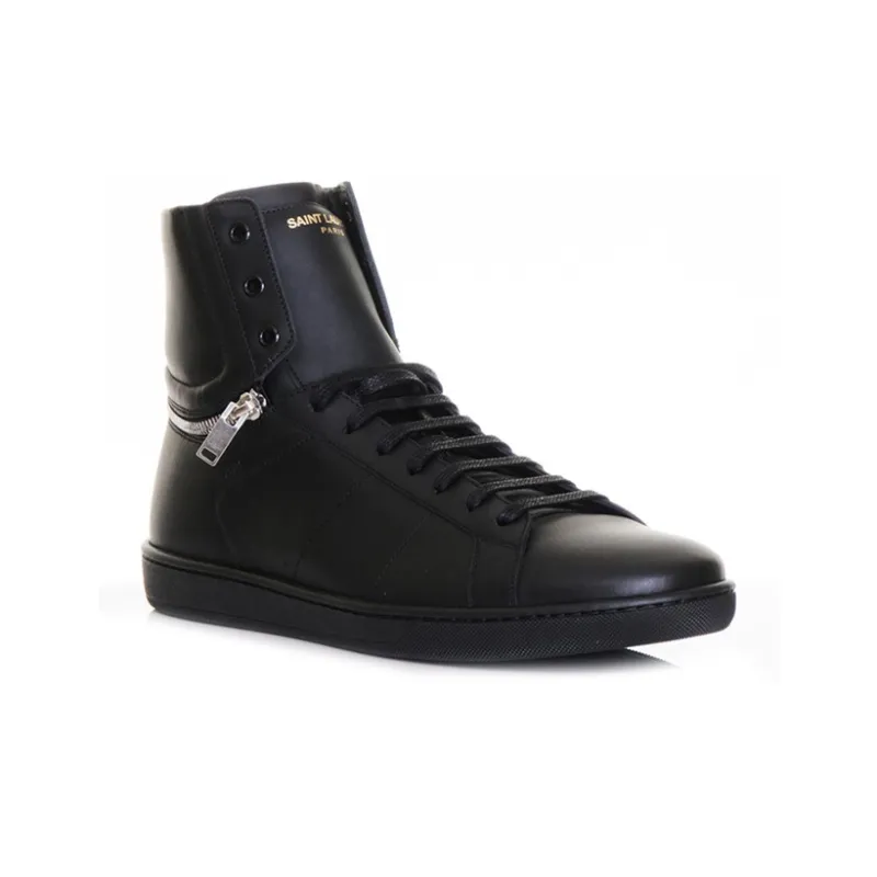SAINT LAURENT Casual Shoes Men High Top Black-2