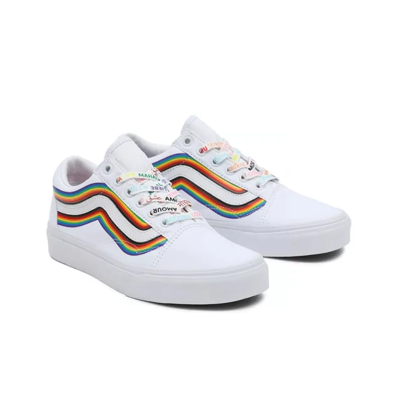 Old Skool Vans 'Pride White Rainbow'-2