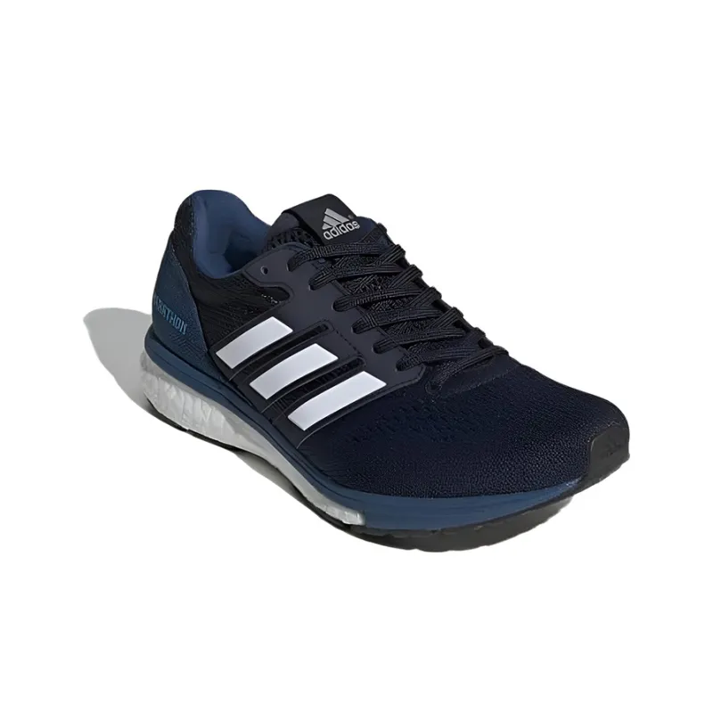 Adidas Adizero Boston 7 Wear-Resistant Low-Top Running Shoes Women's Black Blue-2
