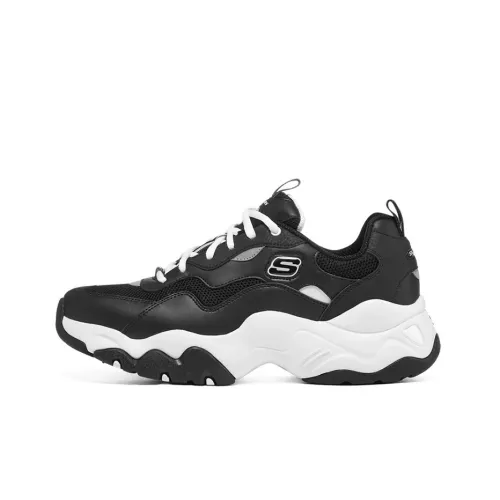 Skechers DLITES Cushioning Anti Slip And Wear Resistant Support Low Top Casual Shoes Men's Black