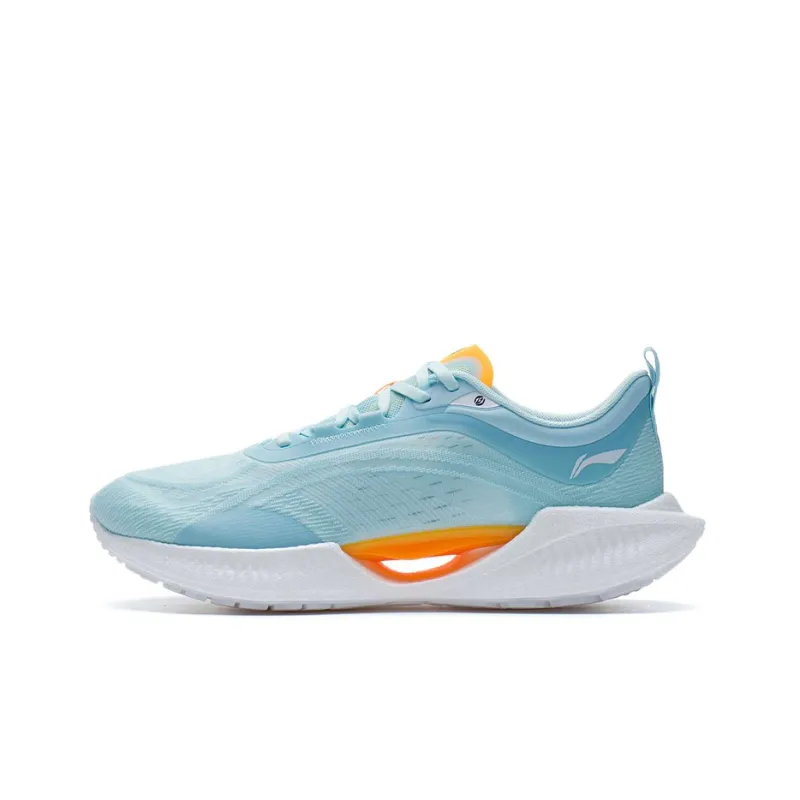 LiNing Super Light 19 Cushioning, Slip Resistant, And Abrasion Resistant Low Top Running Shoes Lake Blue-0