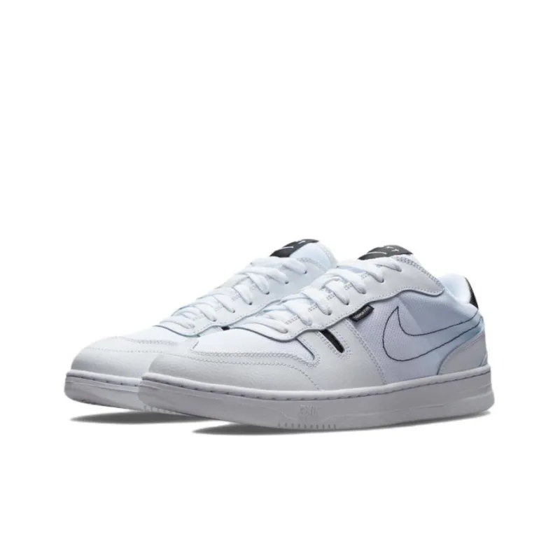 Nike Squash Type Low Tops Casual Skateboarding Shoes White Black-2