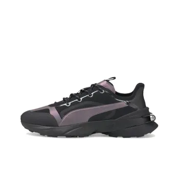 PUMA Pwrframe Op-1 Ls Cushioning Anti-Slip And Wear-Resistant Low-Top Sports Casual Shoes Men's Black Purple