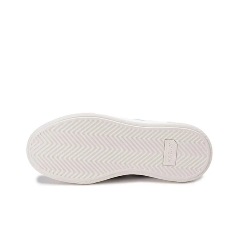 BALLY B Chain Stylish Skateboarding Shoes Women's White Gray Blue Tail-5
