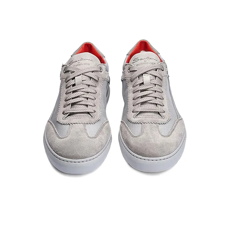 Santoni Skateboard Shoes Women's Low-Top Gray-4