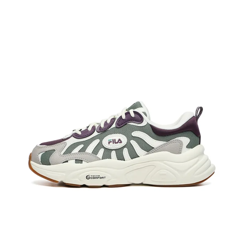 FILA Keppler Cushioning Anti-Slip And Wear-Resistant Low-Top Casual Shoes Women's Gray-0