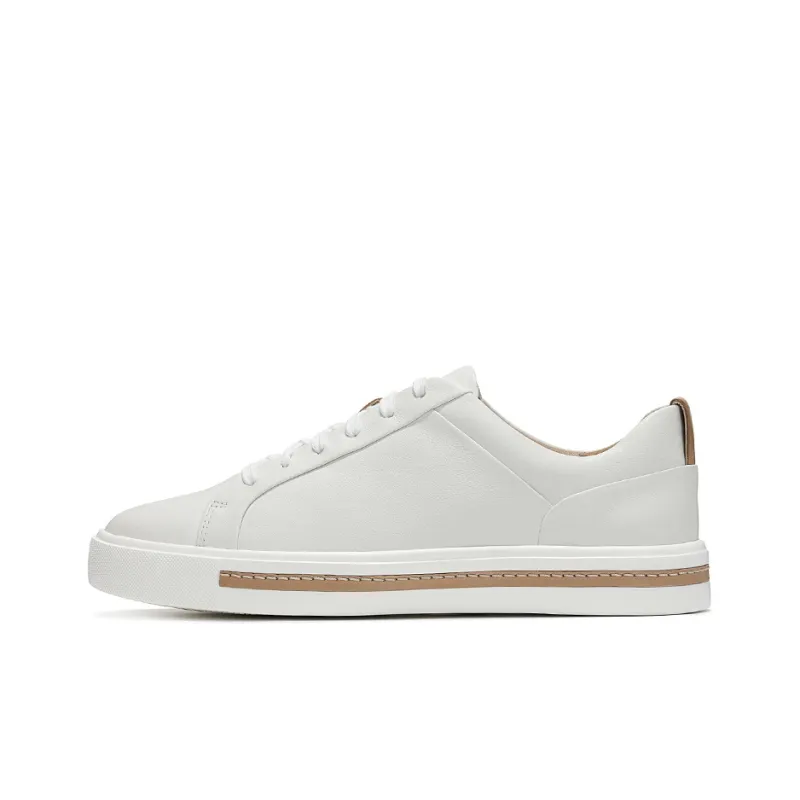Clarks Stylish Skateboarding Shoes Women's White-0