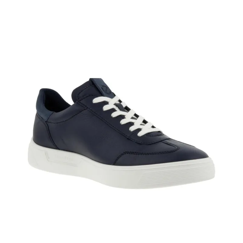 Ecco Street Tray Stylish Skateboarding Shoes Men's Blue-1