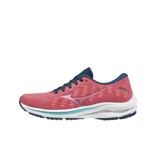 Mizuno Wave Rider Women's 25 Waveknit Wide 'Pink'