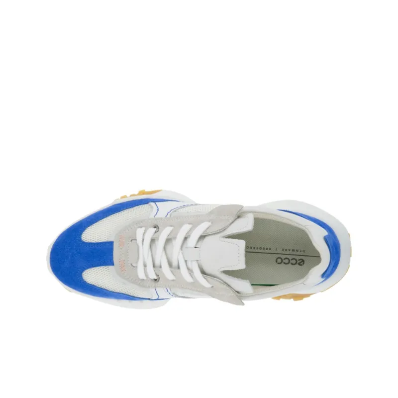 Ecco Low Top Running Shoes Women's White Blue-5