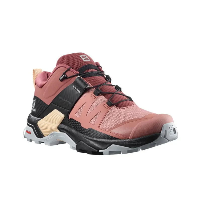 SALOMON X Ultra 4 Outdoor Shoes Unisex Low-Top Black/Pink-1
