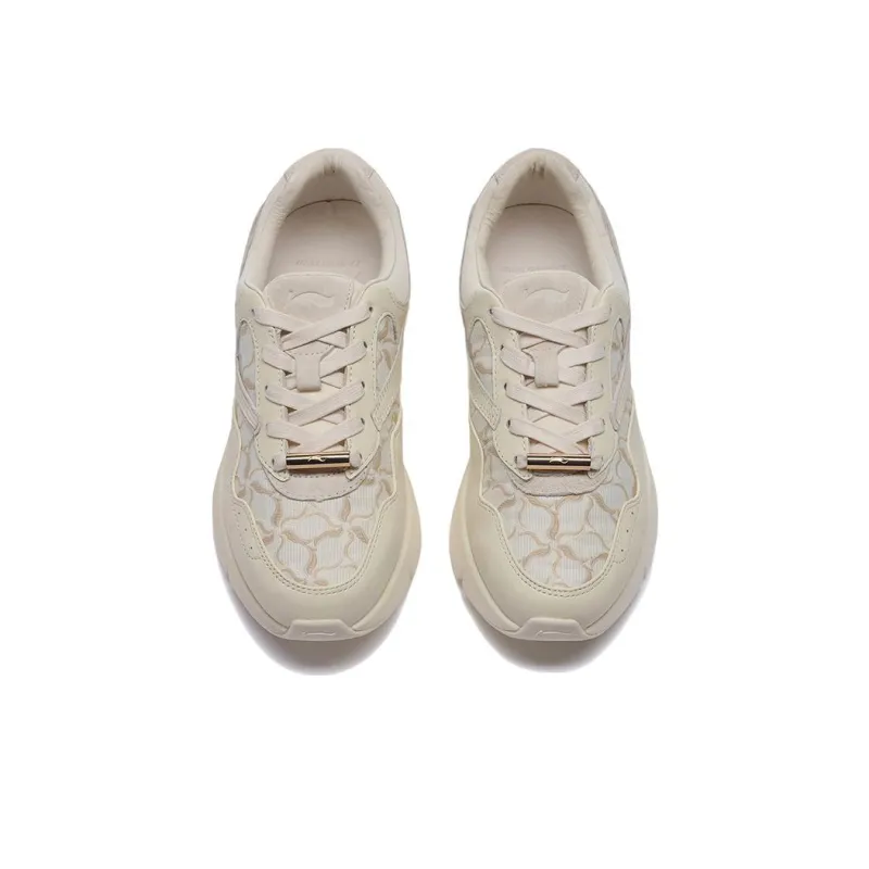 LI NING 1990 Commuter Series Cushioned Slip Resistant Abrasion Resistant Low Top Casual Shoes Women's-2