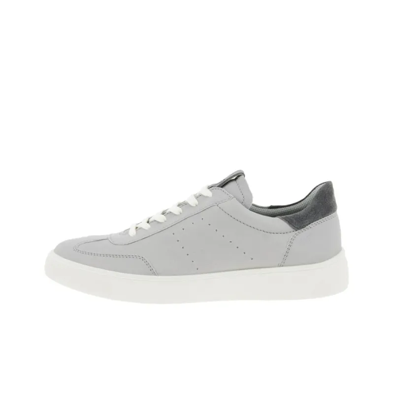 Ecco Street Tray Stylish Skateboarding Shoes Men's Gray-0